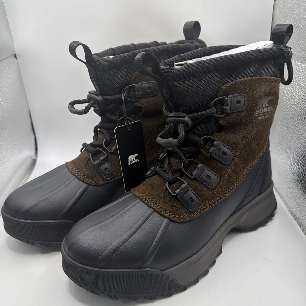 Sorel Scout 87 XT WP Men's Nubuck Waterproof Hiking Boot Tobacco / Black Size 10